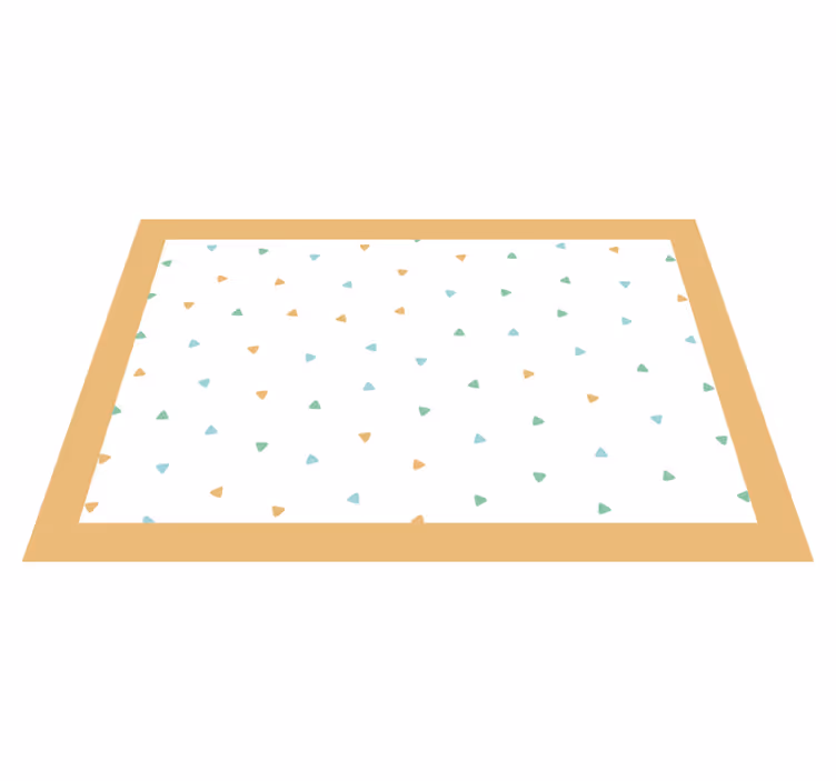 Individuais de mesa com nome padrão triângulo elegante - TenStickers