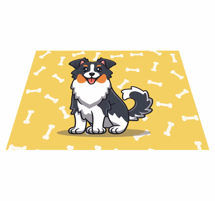 Individuais de mesa infantis personagem cachorro fofo - TenStickers