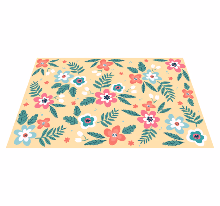 Individuais de mesa originais com design floral - TenStickers