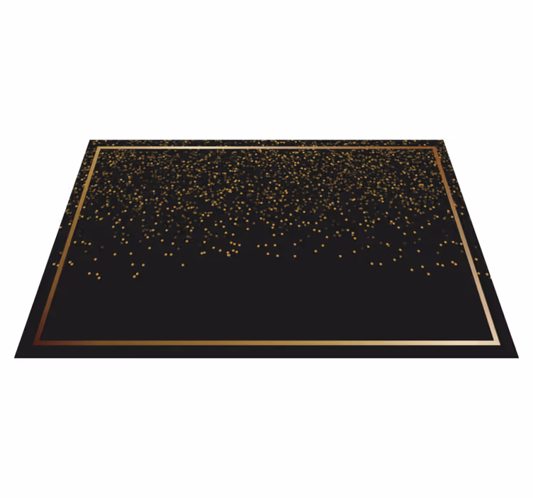 Individuais de mesa elegantes em glitter preto elegante - TenStickers