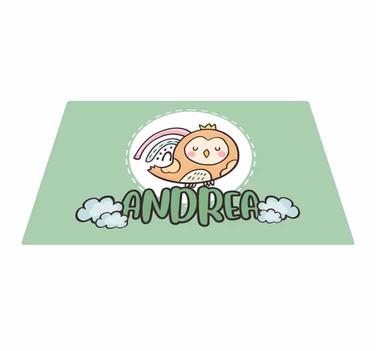 Individuais de mesa infantis com personagem coruja fofinha - TenStickers