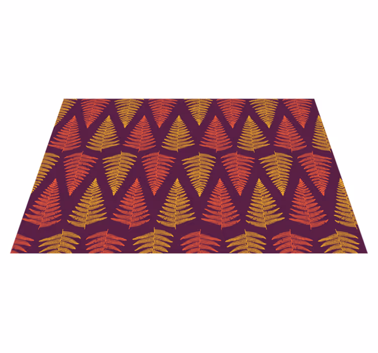 Individuais de mesa de texturas com fundo de folhagens - TenStickers