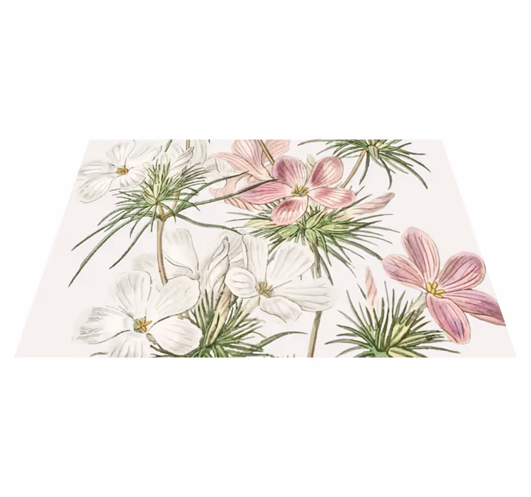 Individuais de mesa originais arranjo botânico floral - TenStickers