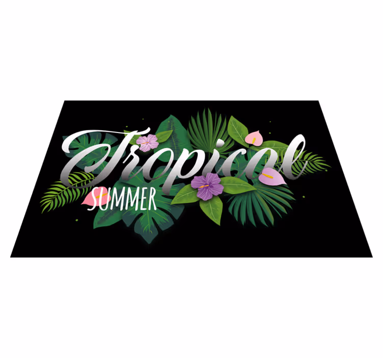 Individuais de mesa com nome Verão tropical - TenStickers