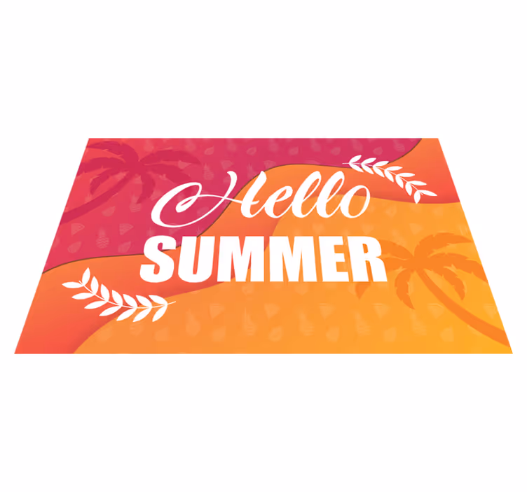 Individuais de mesa originais design de saudação de verão - TenStickers