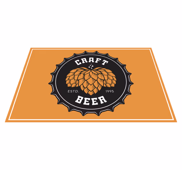 Individuais de mesa originais com logo de cerveja artesanal - TenStickers