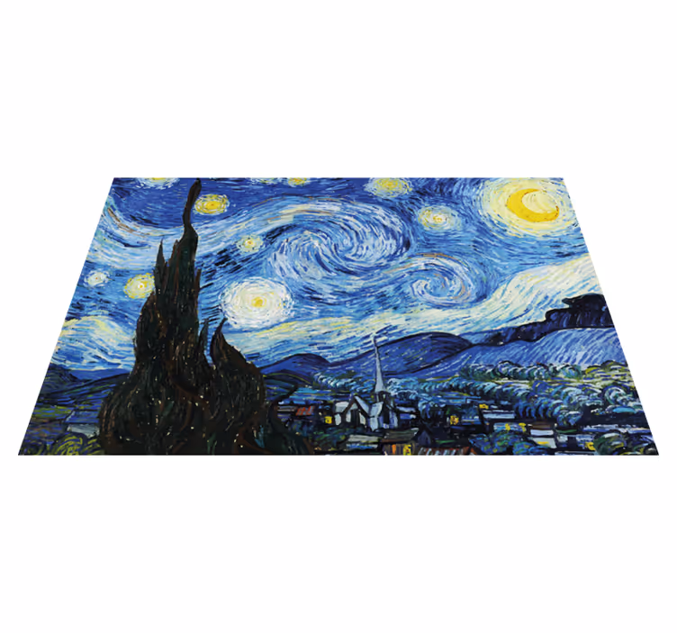Individuais de mesa originais cena da noite estrelada - TenStickers