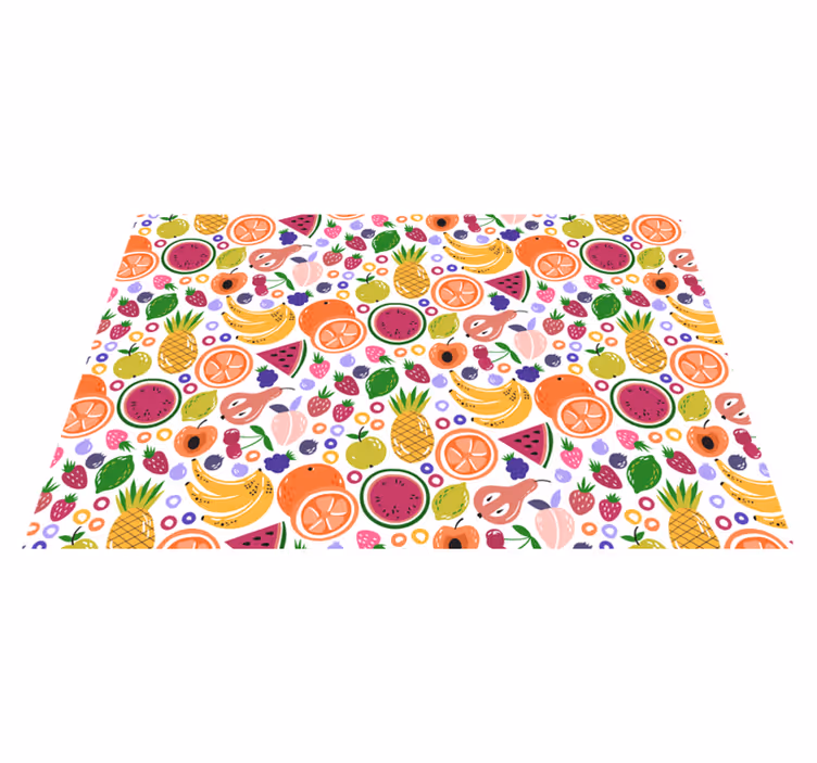 Individuais de mesa modernos Frutas diferentes - TenStickers