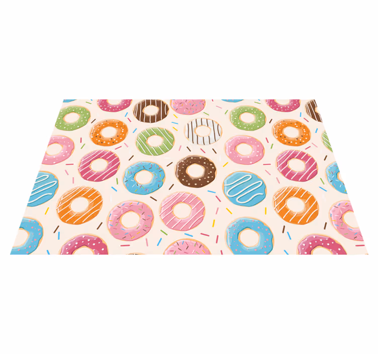 Individuais de mesa infantis Fundo de rosquinhas - TenStickers