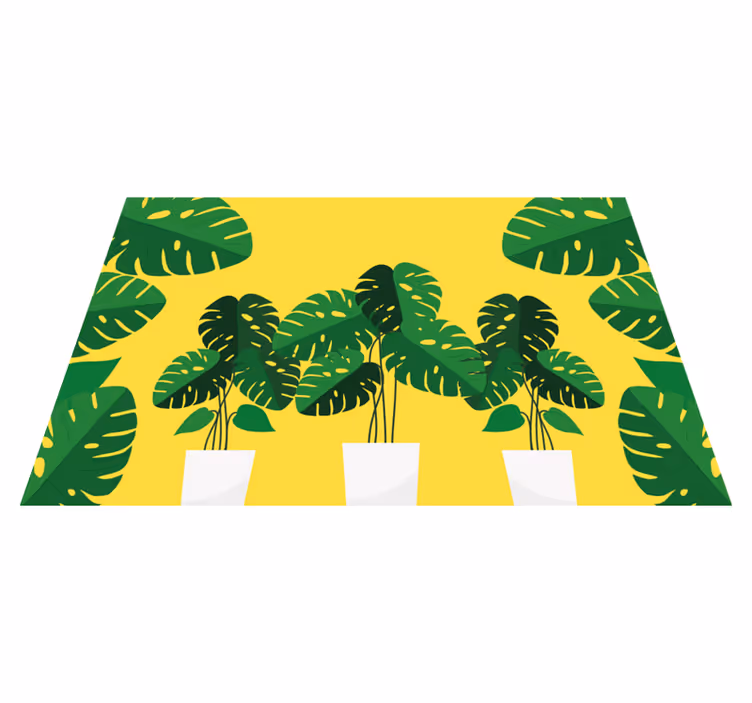 Individuais de mesa modernos decoração folhas vivas - TenStickers
