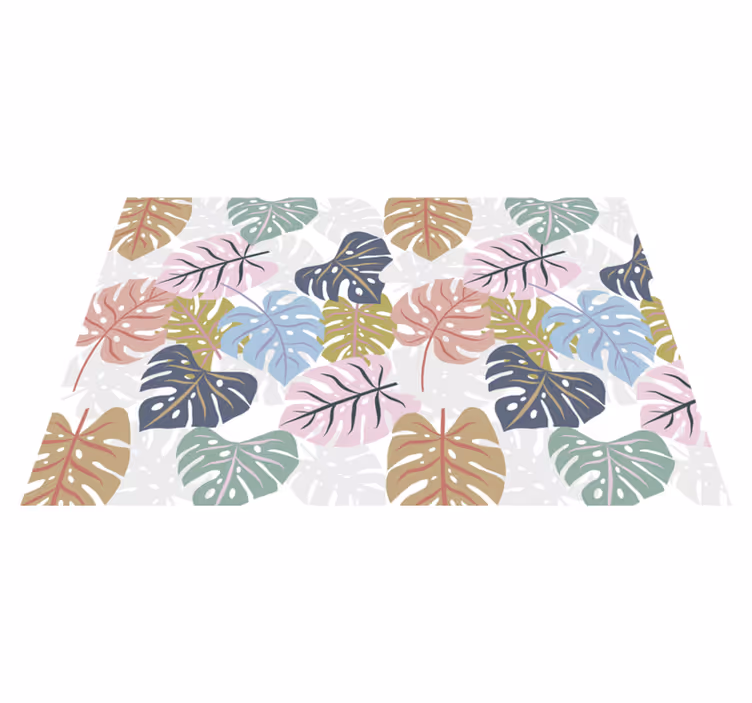 Individuais de mesa originais estampa folha tropical - TenStickers