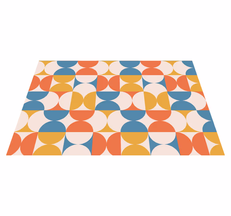 Individuais de mesa modernos círculos coloridos geométricos - TenStickers