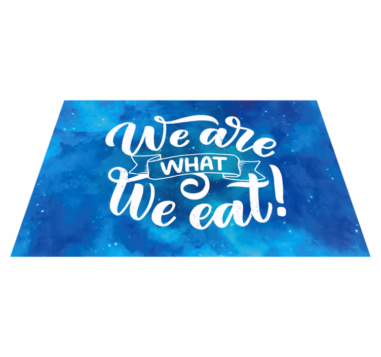 Individuais de mesa com texto arte de citação inspiradora - TenStickers