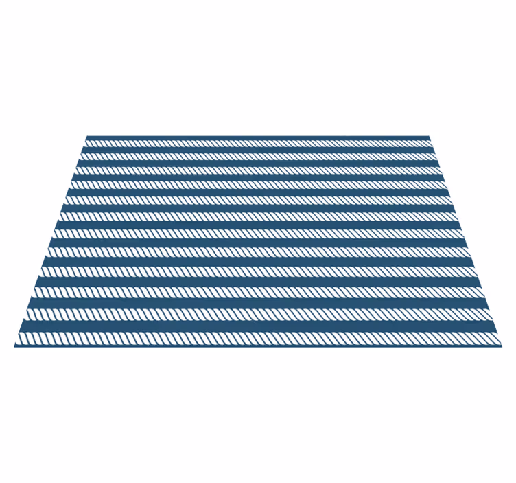 Individuais de mesa modernos com padrão listrado azul - TenStickers