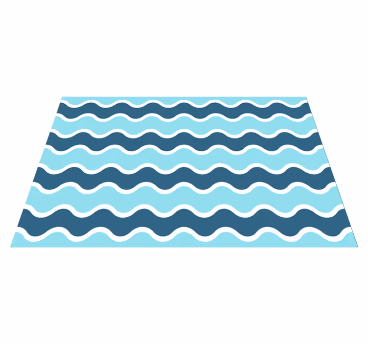Individuais de mesa modernos com padrão de linhas onduladas - TenStickers