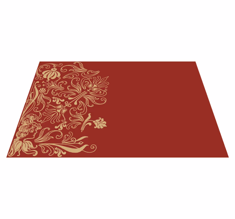 Individuais de mesa elegantes Lado vermelho vintage - TenStickers