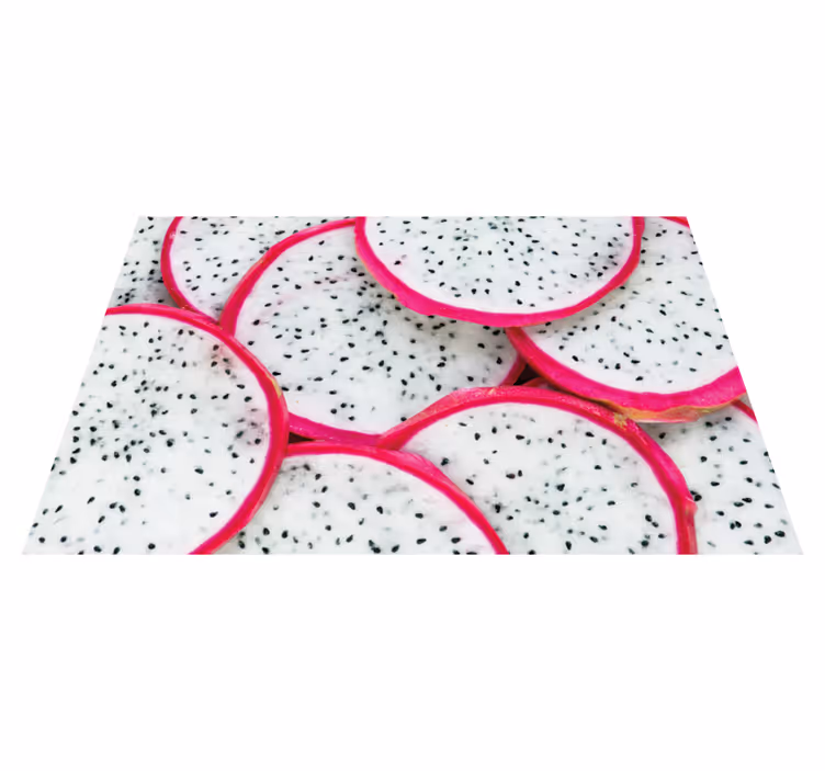 Individuais de mesa originais fatia de fruta dragão - TenStickers