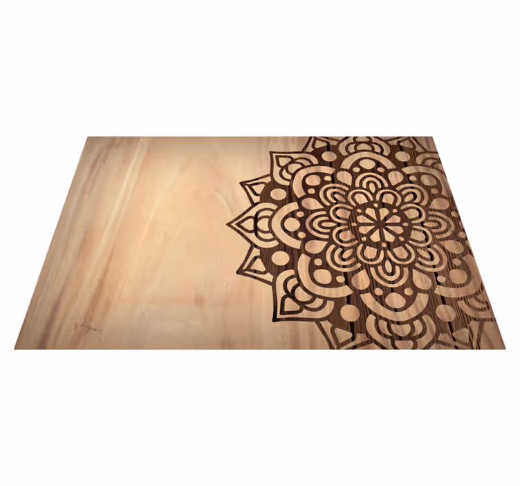Individuais de mesa de texturas Padrão lateral de madeira - TenStickers