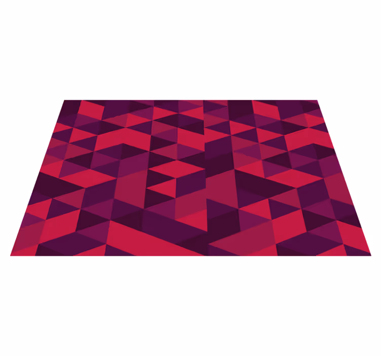 Individuais de mesa modernos Triângulos rosa retrô - TenStickers
