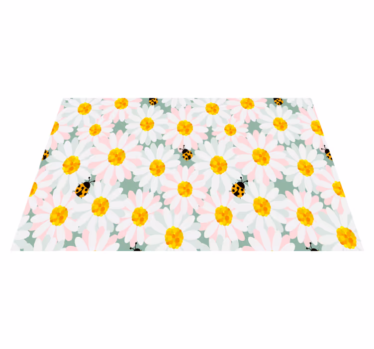 Individuais de mesa elegantes Margaridas e joaninhas - TenStickers