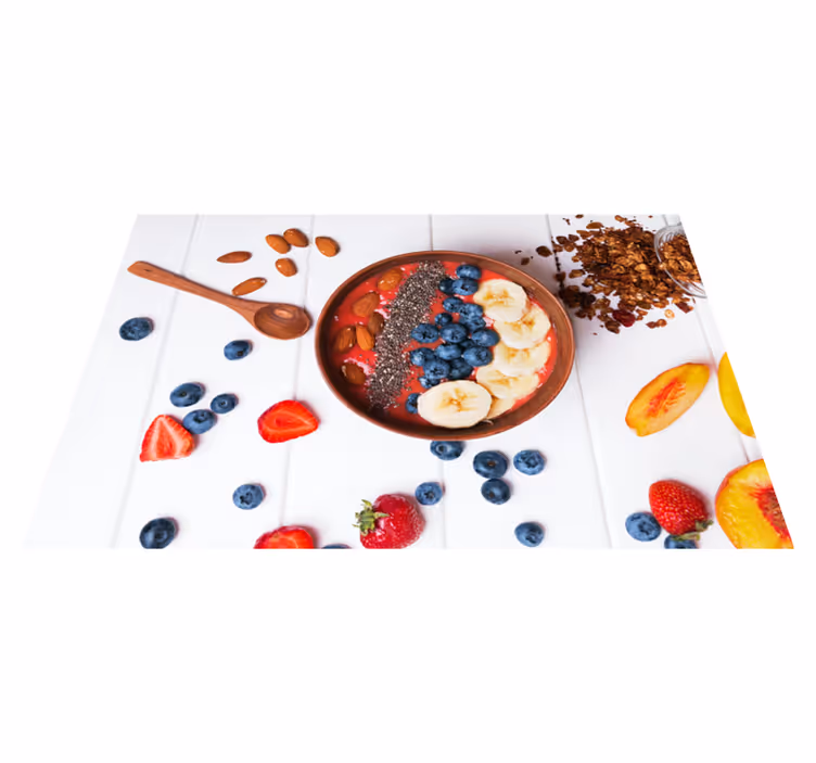 Individuais de mesa originais tigela de frutas - TenStickers