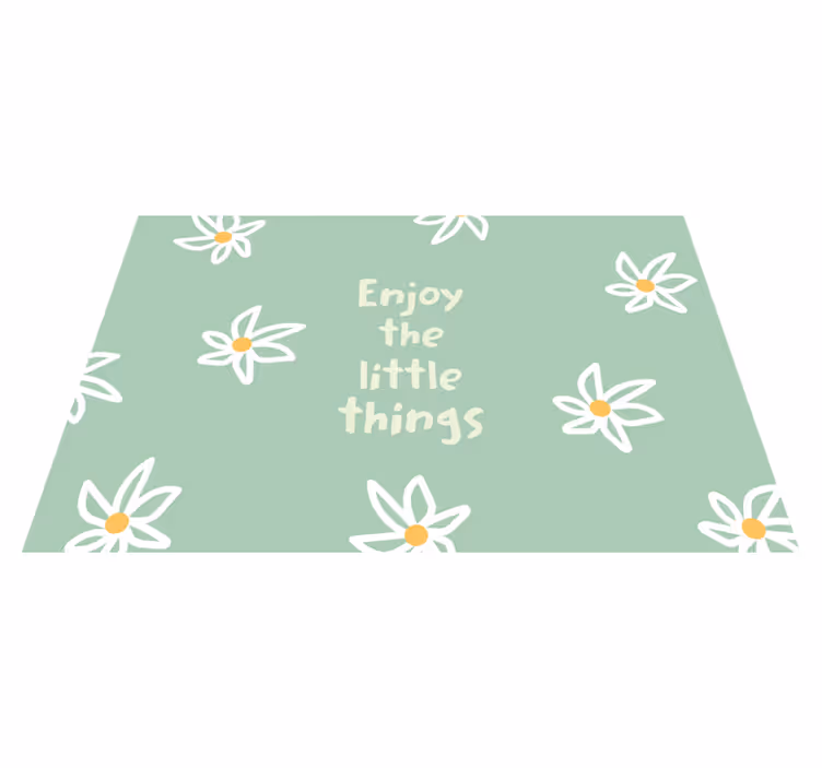 Individuais de mesa modernos Desenho de flores inspirador - TenStickers