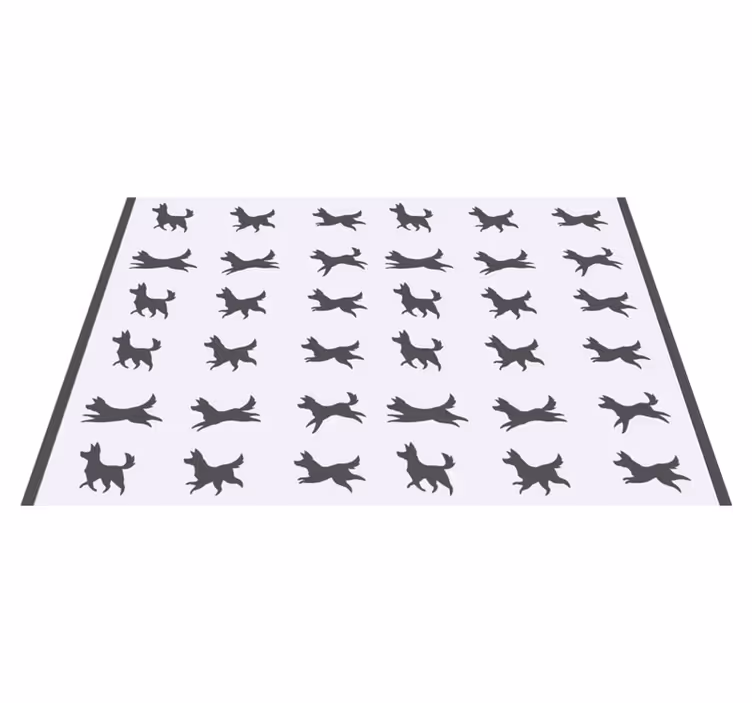 Individuais de mesa originais com padrão canino estiloso - TenStickers