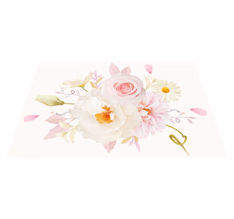 Individuais de mesa originais arranjo floral delicioso - TenStickers