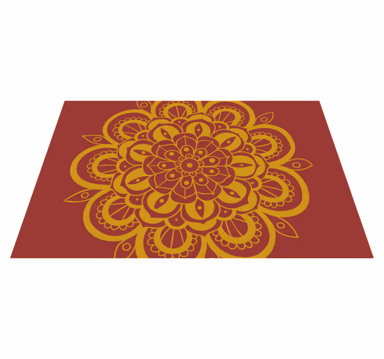 Individuais de mesa originais com motivo floral elaborado - TenStickers