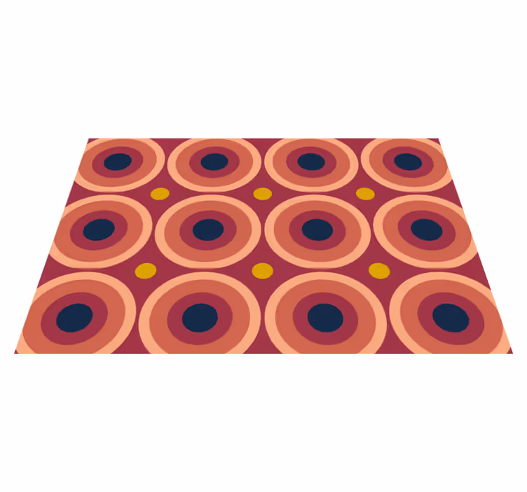Individuais de mesa originais padrão circular geométrico - TenStickers