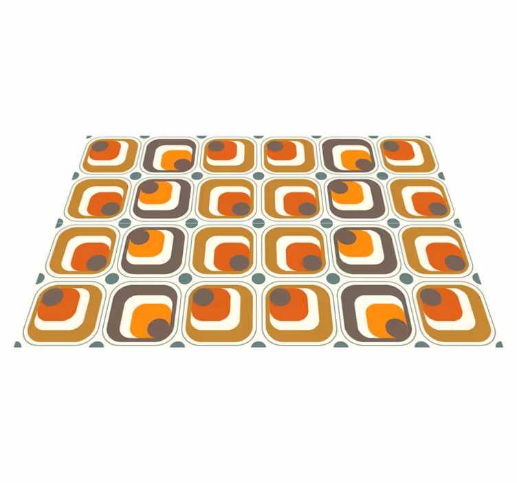 Individuais de mesa modernos com quadrados retrô - TenStickers