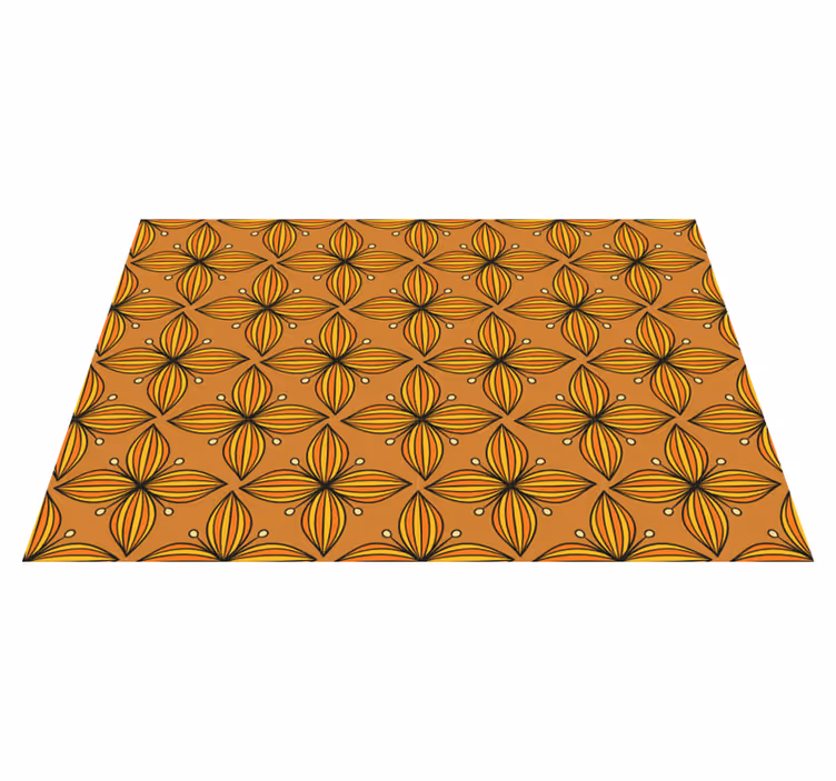 Individuais de mesa originais padrão floral geométrico - TenStickers