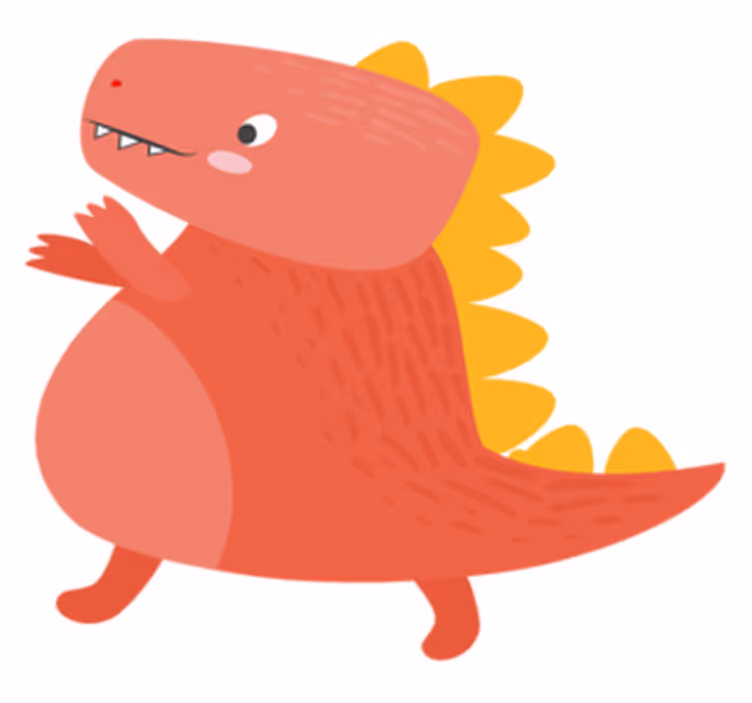 Individuais de mesa infantis Dinossauro louco - TenStickers