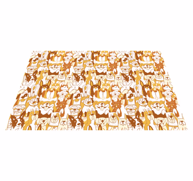 Individuais de mesa infantis com padrão de animais divertido - TenStickers