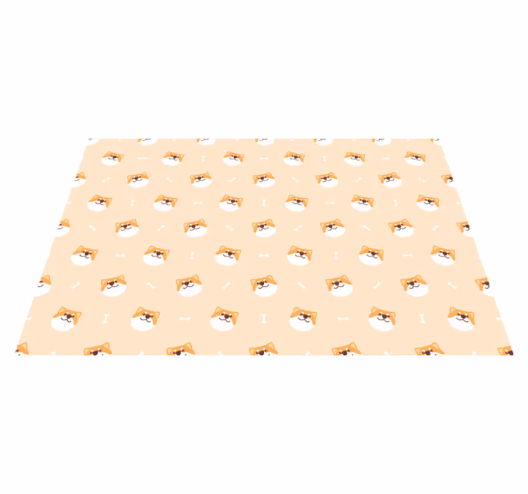 Individuais de mesa infantis rostos de cães alegres - TenStickers