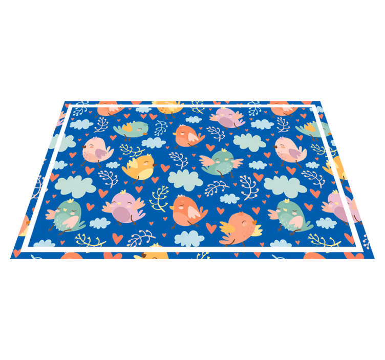 Individuais de mesa modernos Desenho bonito de pássaros voadores - TenStickers