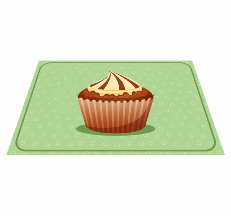 Individuais de mesa originais gráfico de cupcake - TenStickers