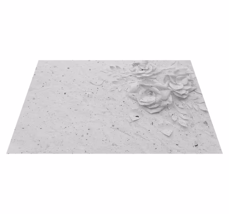 Individuais de mesa originais Três flores brancas - TenStickers