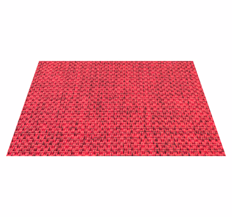 Individuais de mesa elegantes Textura de tecido vermelho - TenStickers