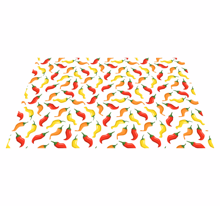 Individuais de mesa originais pimentas coloridas - TenStickers
