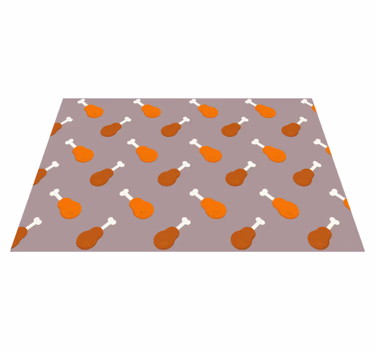 Individuais de mesa originais padrão de coxa de frango - TenStickers