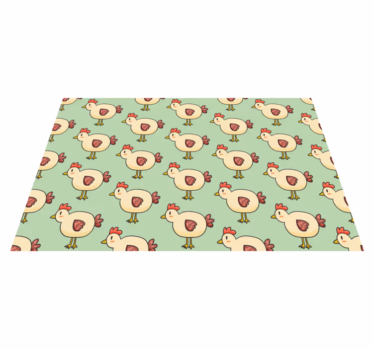 Individuais de mesa infantis galinhas encantadoras - TenStickers