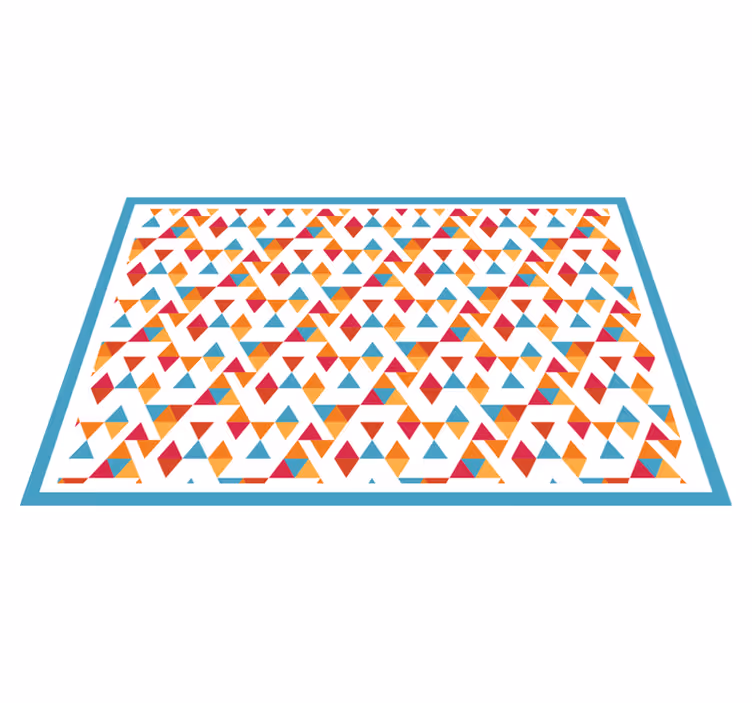 Individuais de mesa originais arranjo geométrico vibrante - TenStickers
