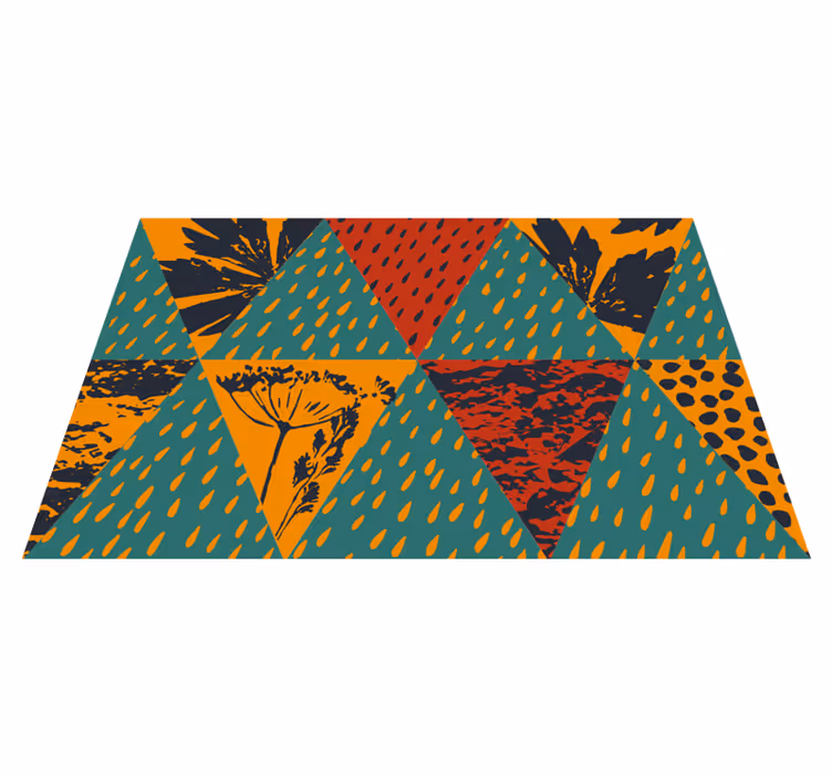Individuais de mesa originais com padrão geométrico marcante - TenStickers