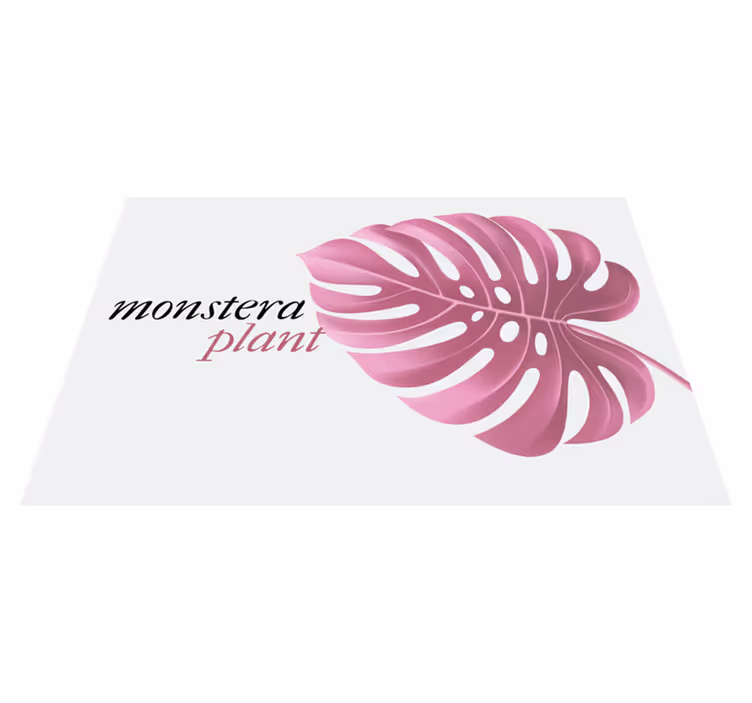 Individuais de mesa originais com estampa de folha monstera - TenStickers