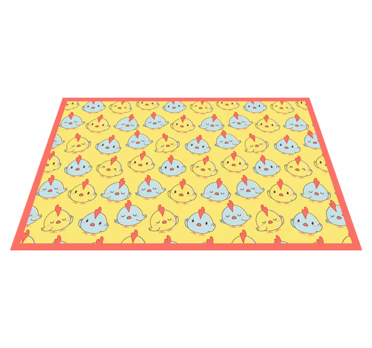 Individuais de mesa infantis com estampa de pintinhos fofos - TenStickers