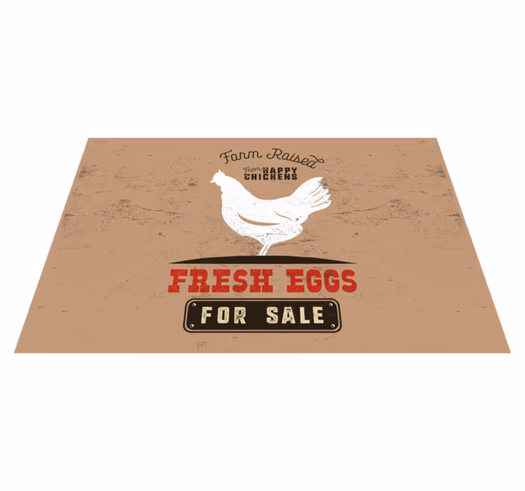 Individuais de mesa originais frango fresco da fazenda - TenStickers