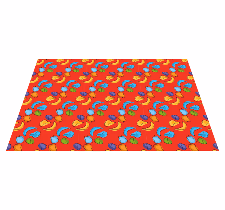 Individuais de mesa originais estampa de frutas coloridas - TenStickers