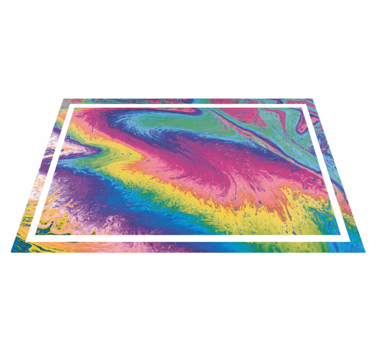 Individuais de mesa originais com motivo abstrato vibrante - TenStickers