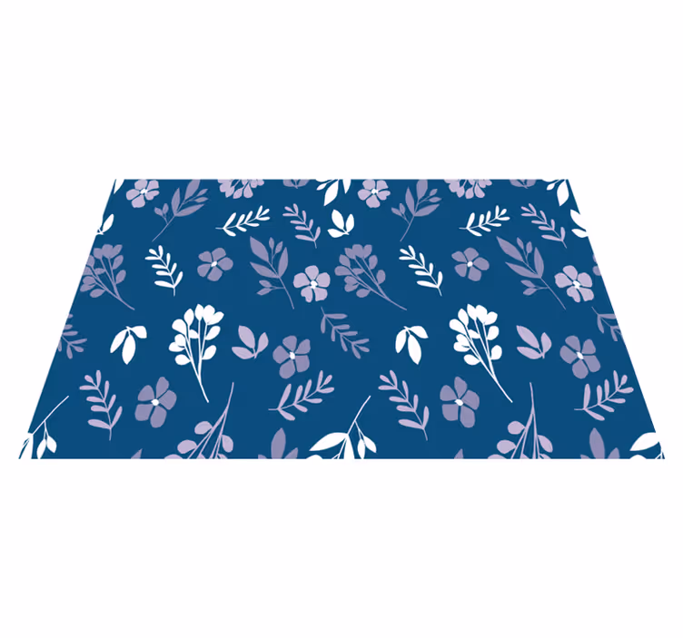 Individuais de mesa de texturas padrão floral botânico - TenStickers
